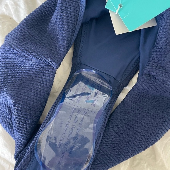 Melissa Odabash Hampton navy ridges high waist bikini bottom - Picture 11 of 13